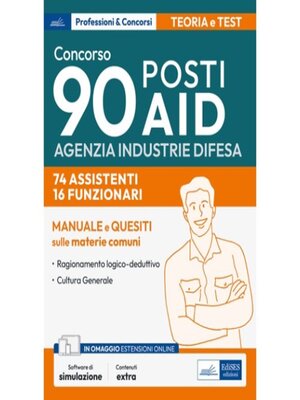 cover image of [EBOOK] Concorso 90 posti AID-Agenzia Industrie Difesa- 74 Assistenti e 16 Funzionari
